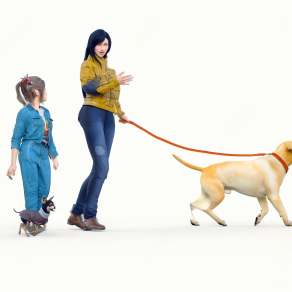 现代拉布拉多3D模型下载